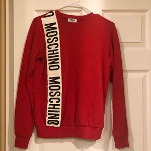 Moschino Boy Kids Red Sweatshirt Size 14 Unisex